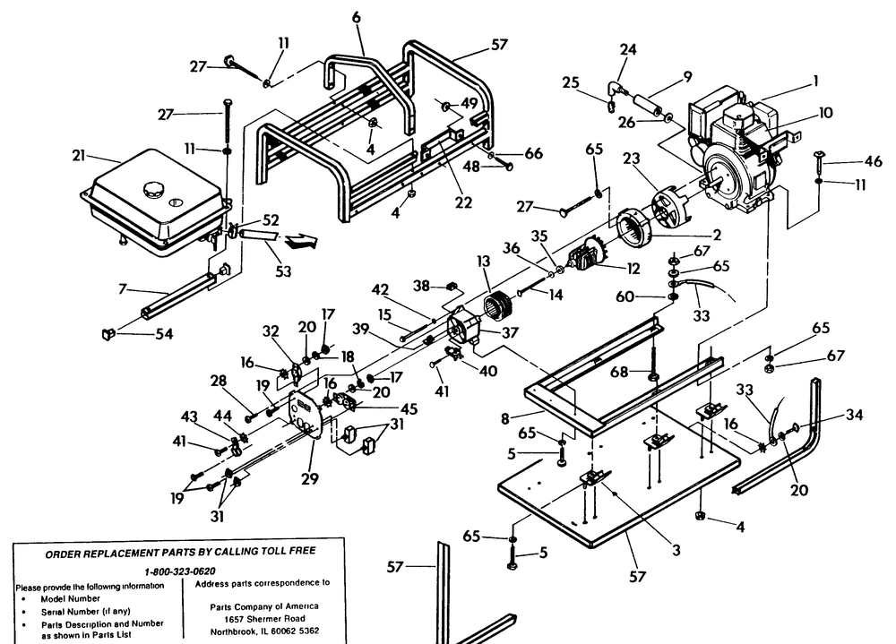 Cradle And Generator 3zc14 Diagram and Parts List for 9160-2-4W115C  Briggs and Stratton Generator